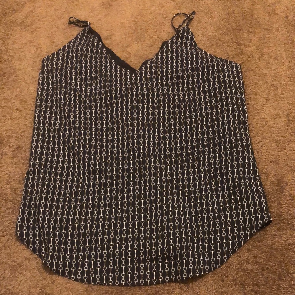 Express Black and White Camisole Top